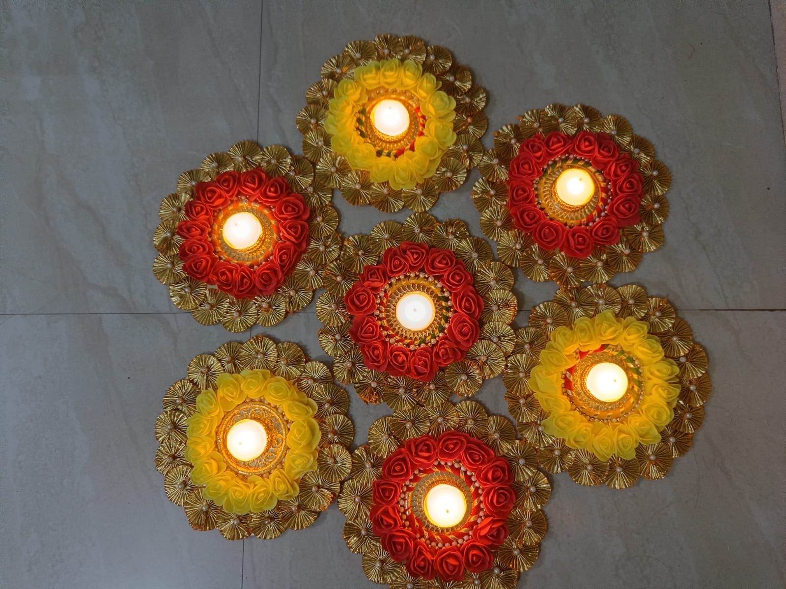 Rangoli Candle