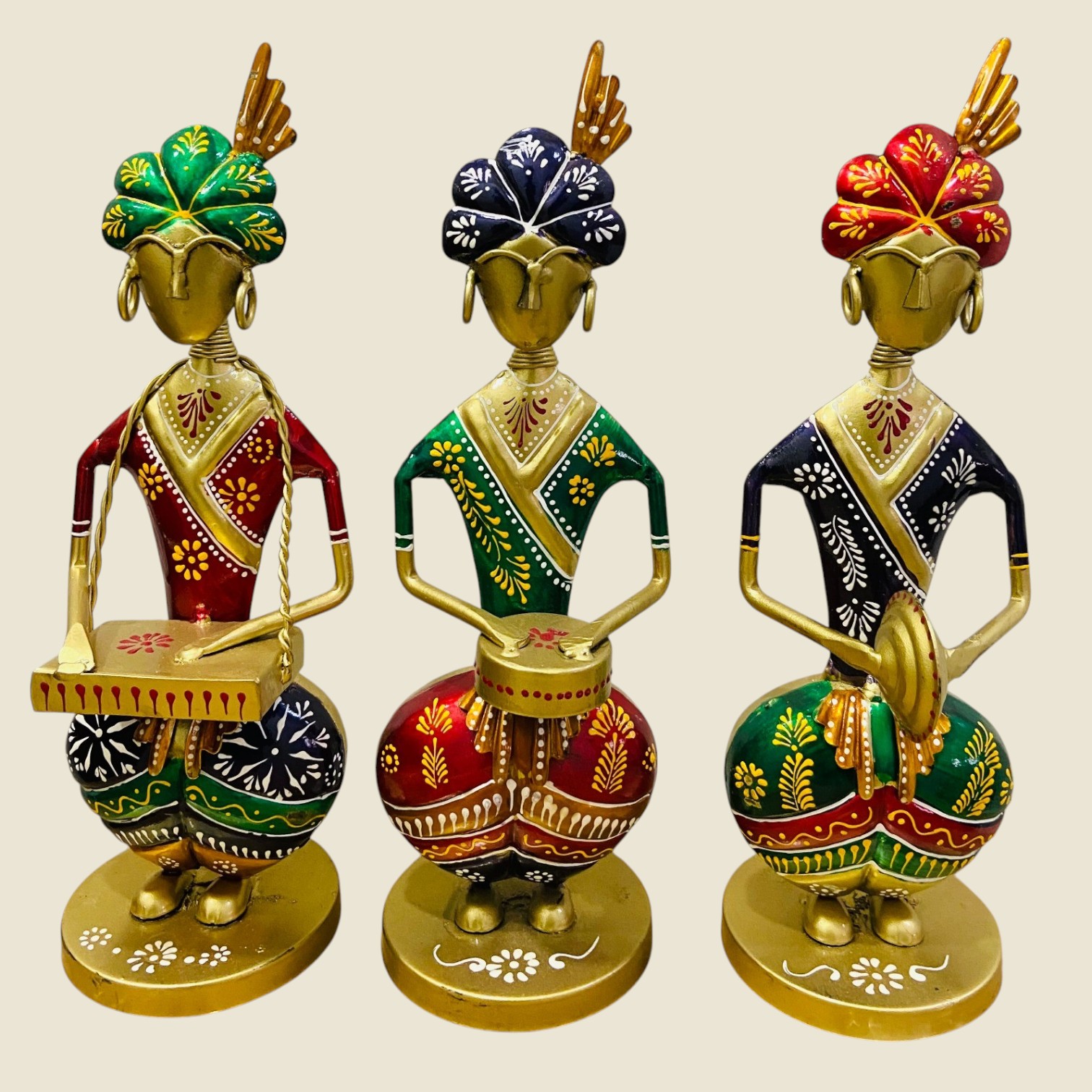 Tribal Musician Figurines – Set of 3