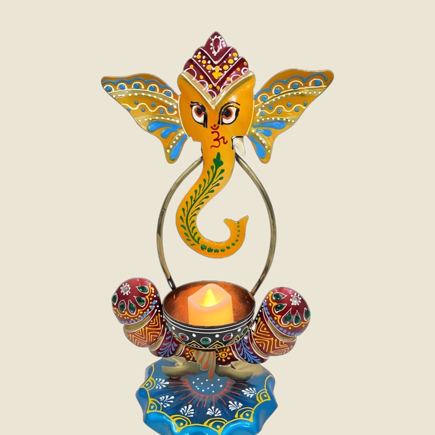 Ganesha tealight holder