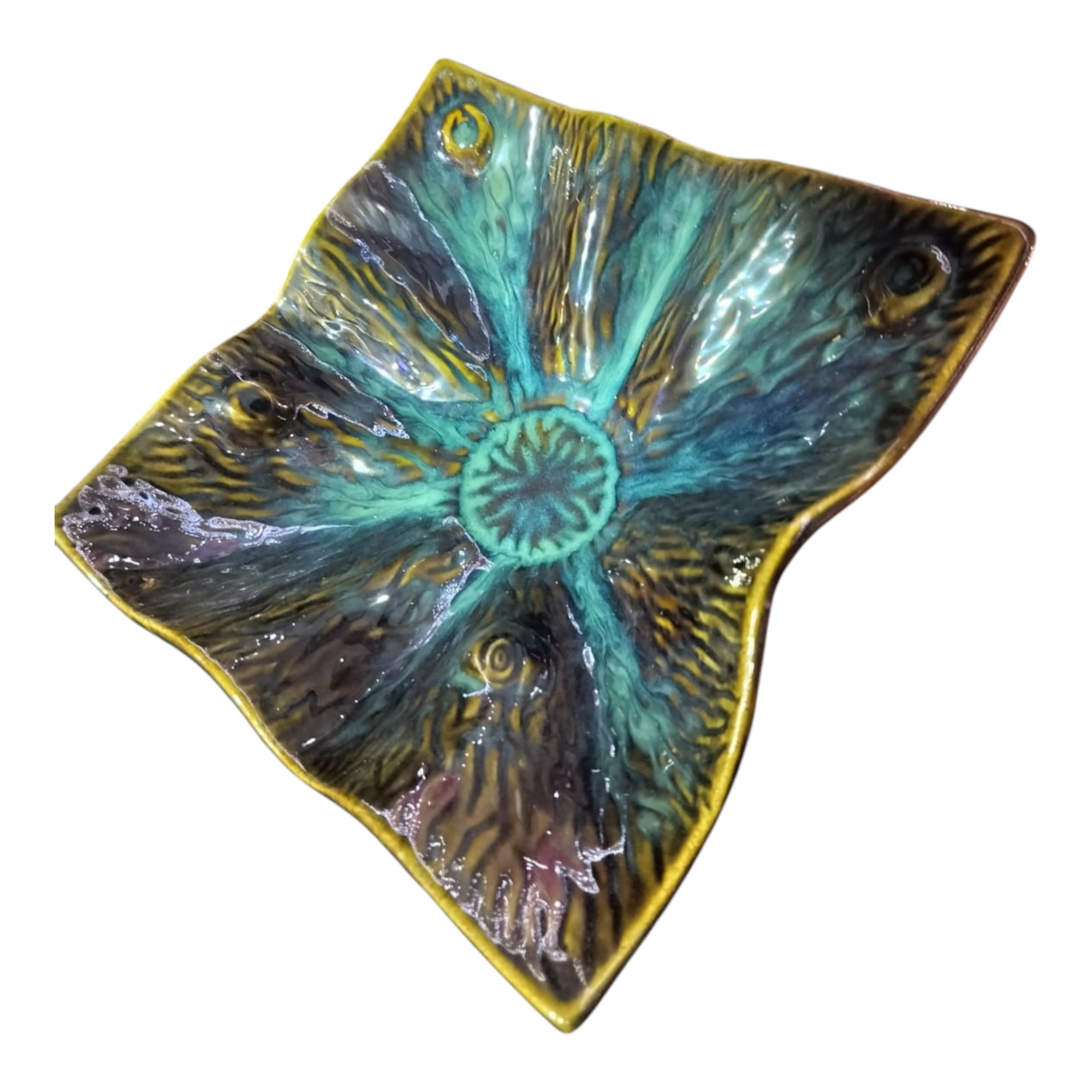 Radiant Ripple Decorative Dish